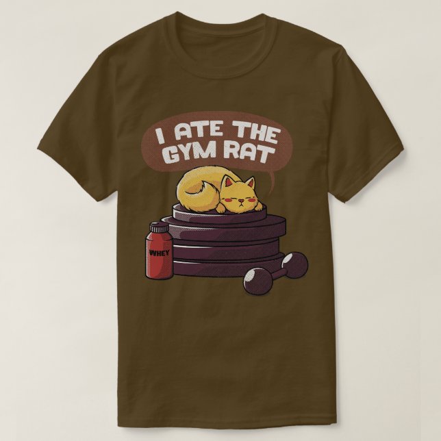 T-shirt J'ai mangé le rat de gym par Tobe Fonseca (Design devant)