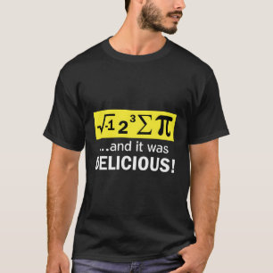 T-shirt J'Ai Mangé Un Pie Drôle Math Long Manches