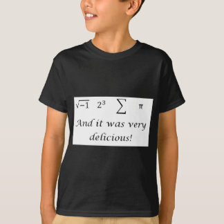 T-shirt J'ai mangé une certaine chemise de maths de tarte