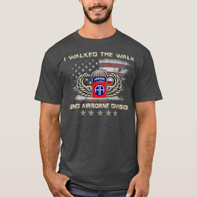 T-shirt J'Ai Marché La Marche 82e Division aéroportée T Me (Devant)