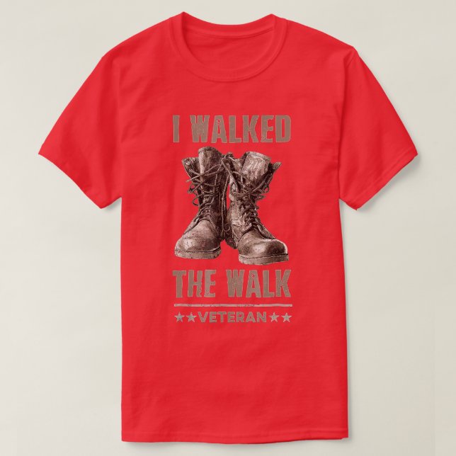 T-shirt J'ai marché le Walk Veteran Memorial (Design devant)