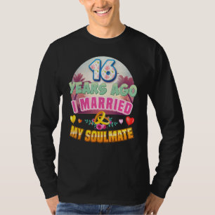 T-shirt J'Ai Marié Mon Âne Il Y A 16 Ans 16e Mariage An