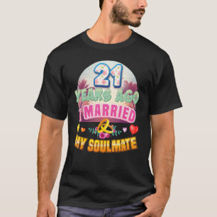 T-shirt J'Ai Marié Mon Âne Il Y A 21 Ans 21E Mariage An