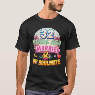 T-shirt J'Ai Marié Mon Âne Il Y A 32 Ans 32E Mariage An
