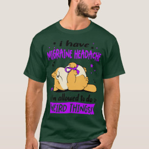 T-shirt J'ai migraine migraine mal de tête je suis autoris