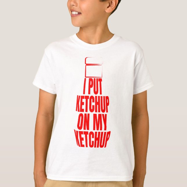 T-shirt J'ai mis du ketchup sur ma bouilloire (Devant)