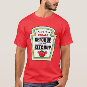 T-shirt J'Ai Mis Du Ketchup Sur Mon Hallowe Ketchup Tomate