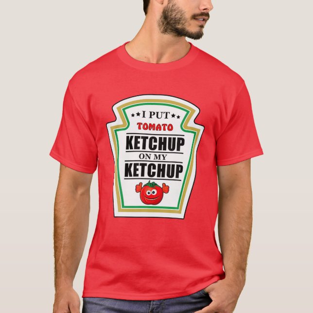 T-shirt J'Ai Mis Du Ketchup Sur Mon Hallowe Ketchup Tomate (Devant)