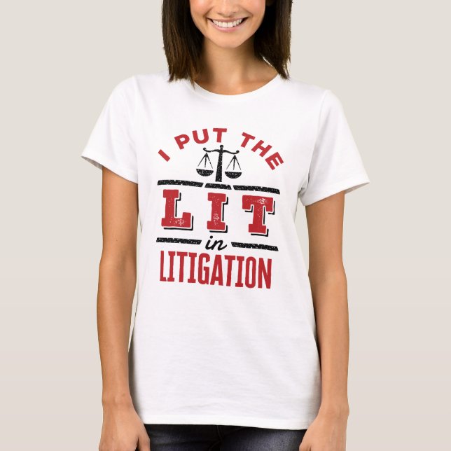 T-shirt J'ai mis la lumière dans le procès de l'avocat du  (Devant)