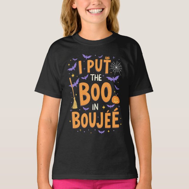 T-shirt J'Ai Mis Le Boo À Boujee Funny Halloween Ghost (Devant)
