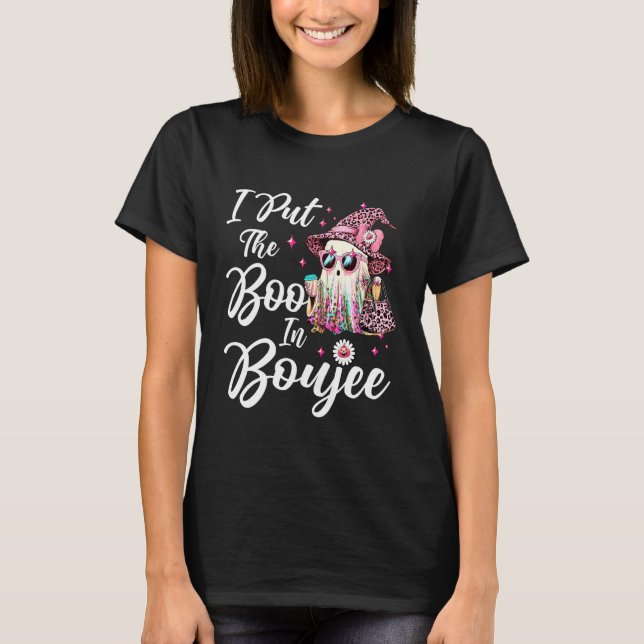 T-shirt J'ai mis le Boo dans Boujee Fantôme Drôle Léopard  (Devant)