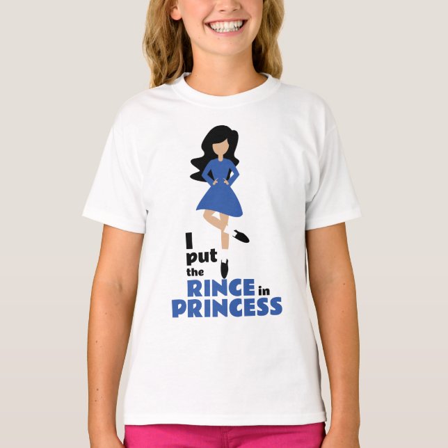 T-shirt J'ai mis le coing dans la princesse Black Hair Dan (Devant)