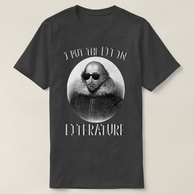 T-shirt J'Ai Mis Le LIT Dans La Littérature (Design devant)