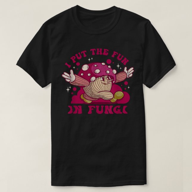 T-shirt J'Ai Mis Le Plaisir Dans Les Champignons Champigno (Design devant)
