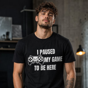 T-shirt J'ai mis mon jeu en pause Humour de joueur rétro