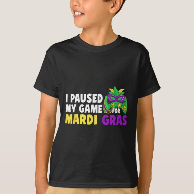 T-shirt J'ai mis mon jeu en pause pour la commande de jeu  (Devant)