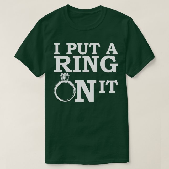 T-shirt J'ai mis un anneau dessus (Design devant)