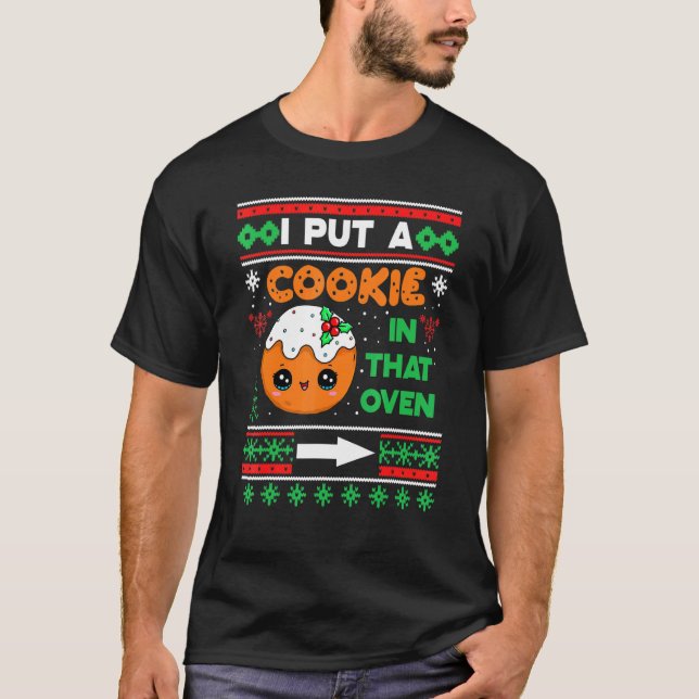 T-shirt J'Ai Mis Un Cookie Dans Ce Four Bakers Baking Chri (Devant)