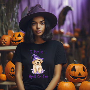T-shirt J'Ai Mis Un Signe Sur Toi Golden Retriever Witch