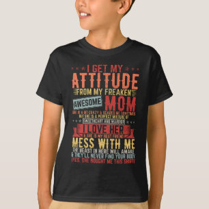 T-shirt J'Ai Mon Attitude Super Maman Garçon