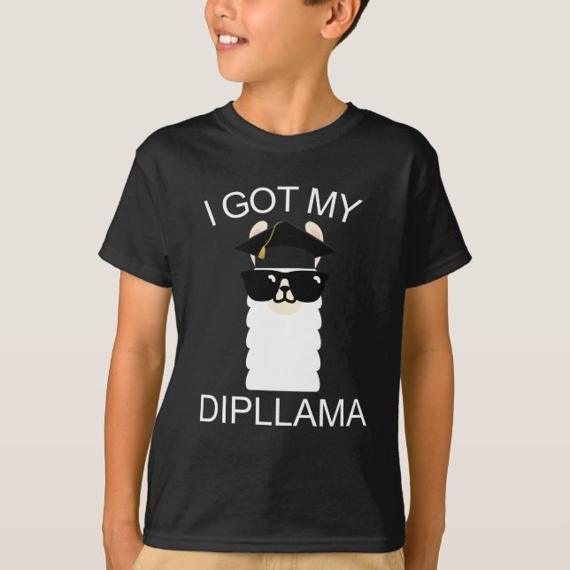 T-shirt J'Ai Mon Dipllama (Devant)
