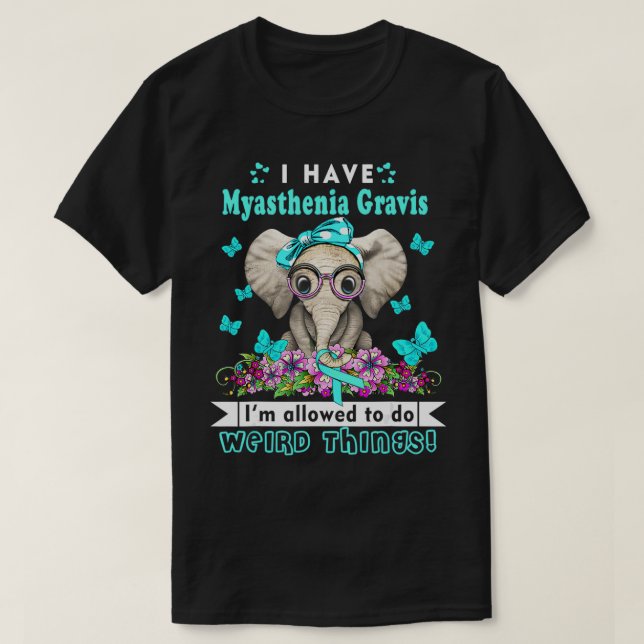 T-shirt J'ai Myasthenia Gravis Awareness (Design devant)