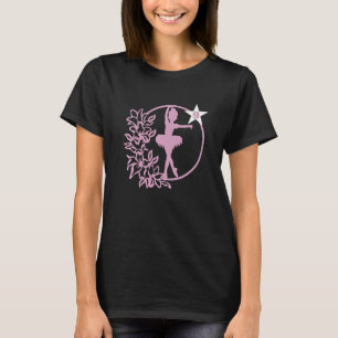 T-shirt J'ai neuf ans ballet ballerine ballet ballet balle