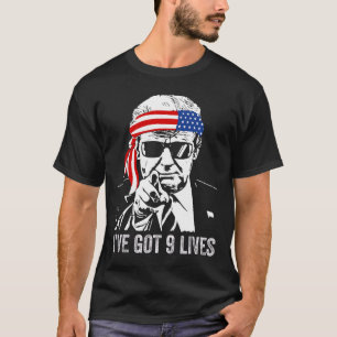 T-shirt J'ai neuf vies - Trump 2024 Drôle