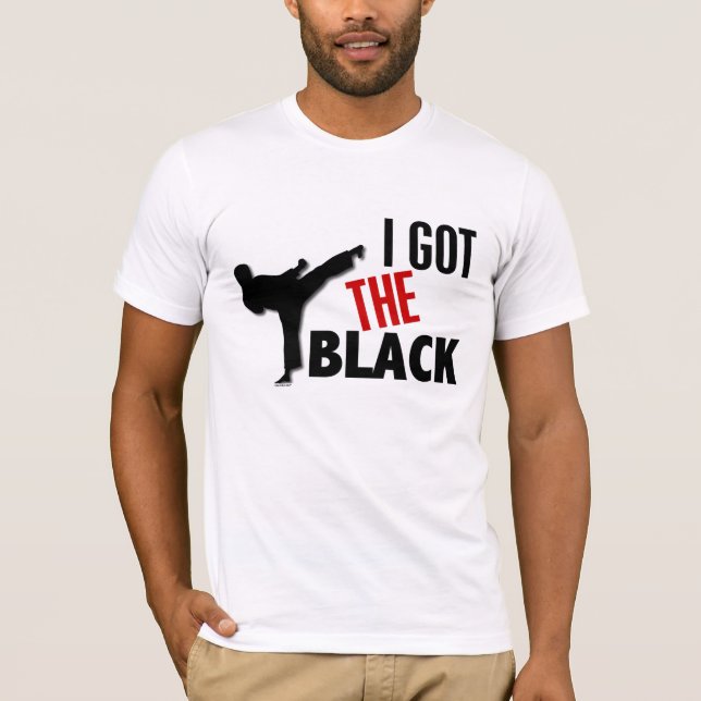 T-shirt J'ai obtenu les 2 noirs (Devant)