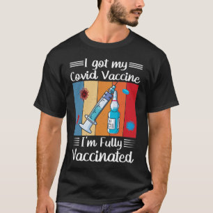 T-shirt J'Ai Obtenu Ma Citation Vaccinée Convid