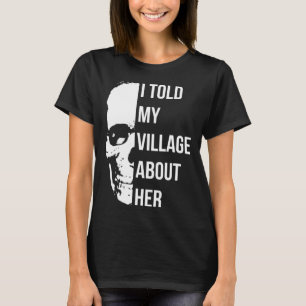 T-shirt J'Ai Parlé À Mon Village De Son Humour Aléatoire