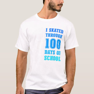 T-shirt J'ai patiné pendant 100 jours d'école Hockey sur g