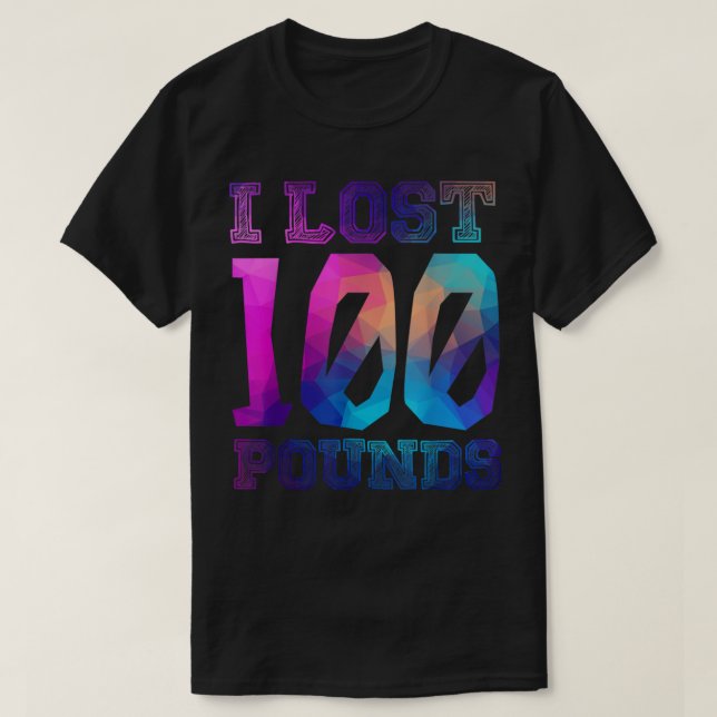 T-shirt J'Ai Perdu 100 Livres - Fier Faire-part Weightloss (Design devant)