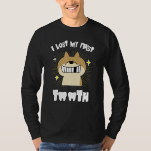 T-shirt J'ai Perdu Ma Première Dent Chien Shiba Dents De