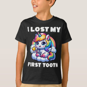 T-shirt J'Ai Perdu Ma Première Dent Unicorne Fairy