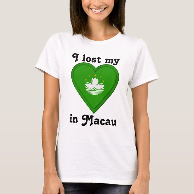 T-shirt J'ai perdu mon coeur dans Macao (Devant)