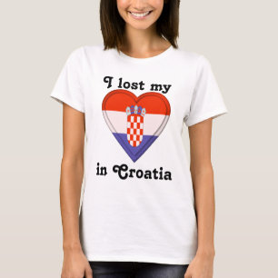 T-shirt J'ai perdu mon coeur en Croatie