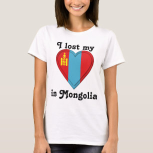 T-shirt J'ai perdu mon coeur en Mongolie
