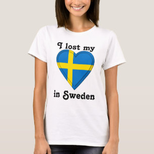 T-shirt J'ai perdu mon coeur en Suède