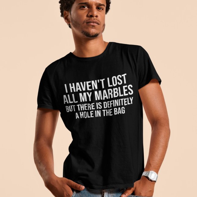 T-shirt J'Ai Perdu Tous Mes Marbles Drôle Blagues Humour (Créateur téléchargé)