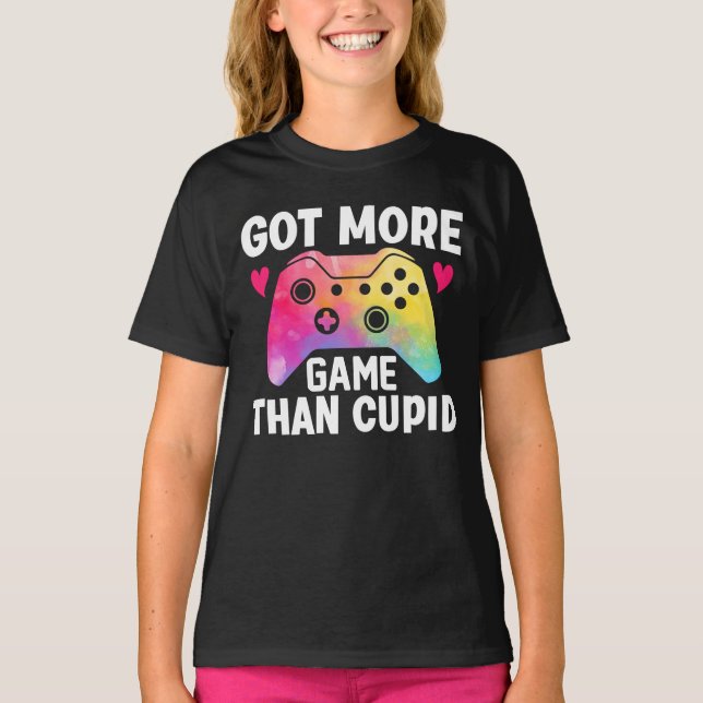 T-shirt J'Ai Plus De Jeu Que Cupid Valentine Video Jeu (Devant)