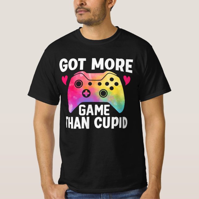 T-shirt J'Ai Plus De Jeu Que Cupid Valentine Video Jeu (Devant)