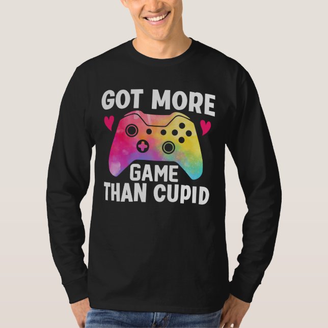 T-shirt J'Ai Plus De Jeu Que Cupid Valentine Video Jeu (Devant)