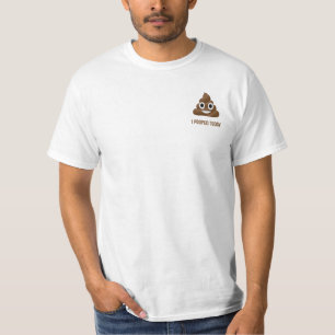 T-shirt J'Ai Poopé Aujourd'Hui Drôle Emoticon