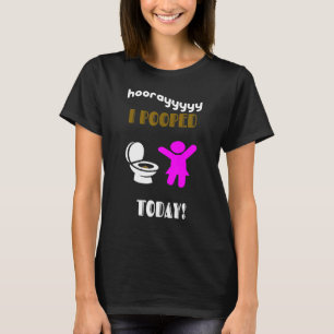 T-shirt J'Ai Poopé Aujourd'Hui Femmes Jeunes Filles Enfant
