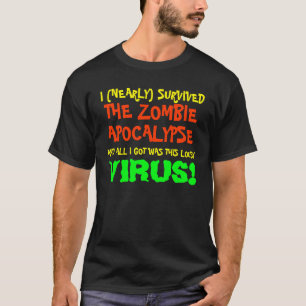T-shirt J'ai presque survécu à l'apocalypse zombie