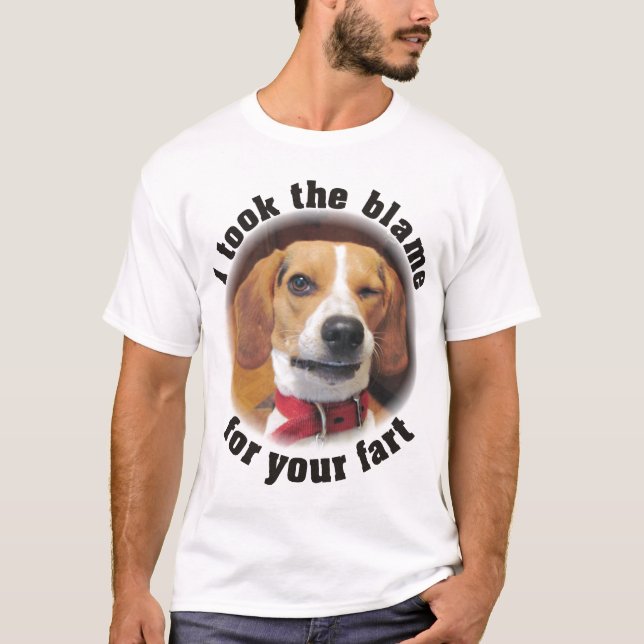 T-shirt J'ai pris le blâme pour votre pet clignant de (Devant)