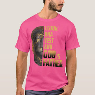 T-shirt J'Ai Pris Test ADN Dieu Est Mon Père Fête des père