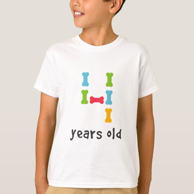 T-shirt J'ai quatre ans (Devant)