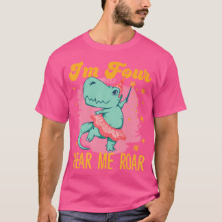 T-shirt J'Ai Quatre Heures De M'Entendre Roar Design Pour